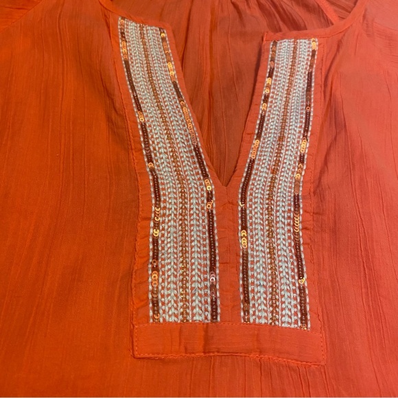 {Athleta} Mariana Tunic / Swim Cover Up - Coral Sunset ~ Size Small - Picture 6 of 16